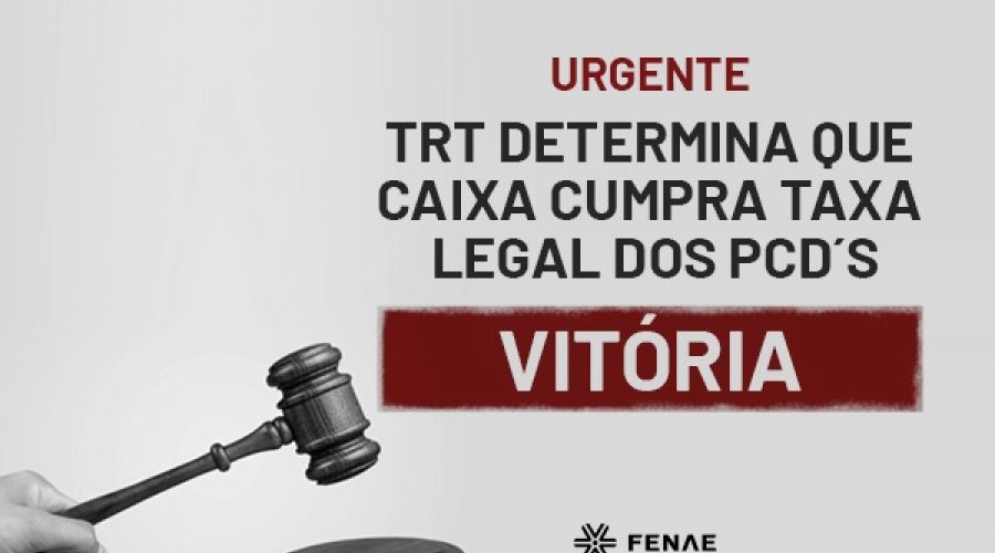 [Caixa deve cumprir cota legal de PCDs. Justiça]